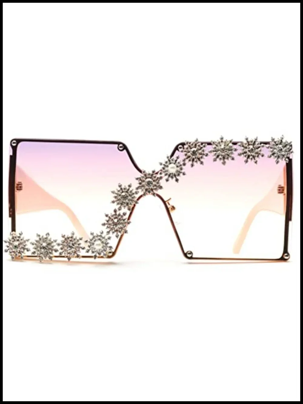 Vintage Oversized Shield Sunglasses UV400 Protection